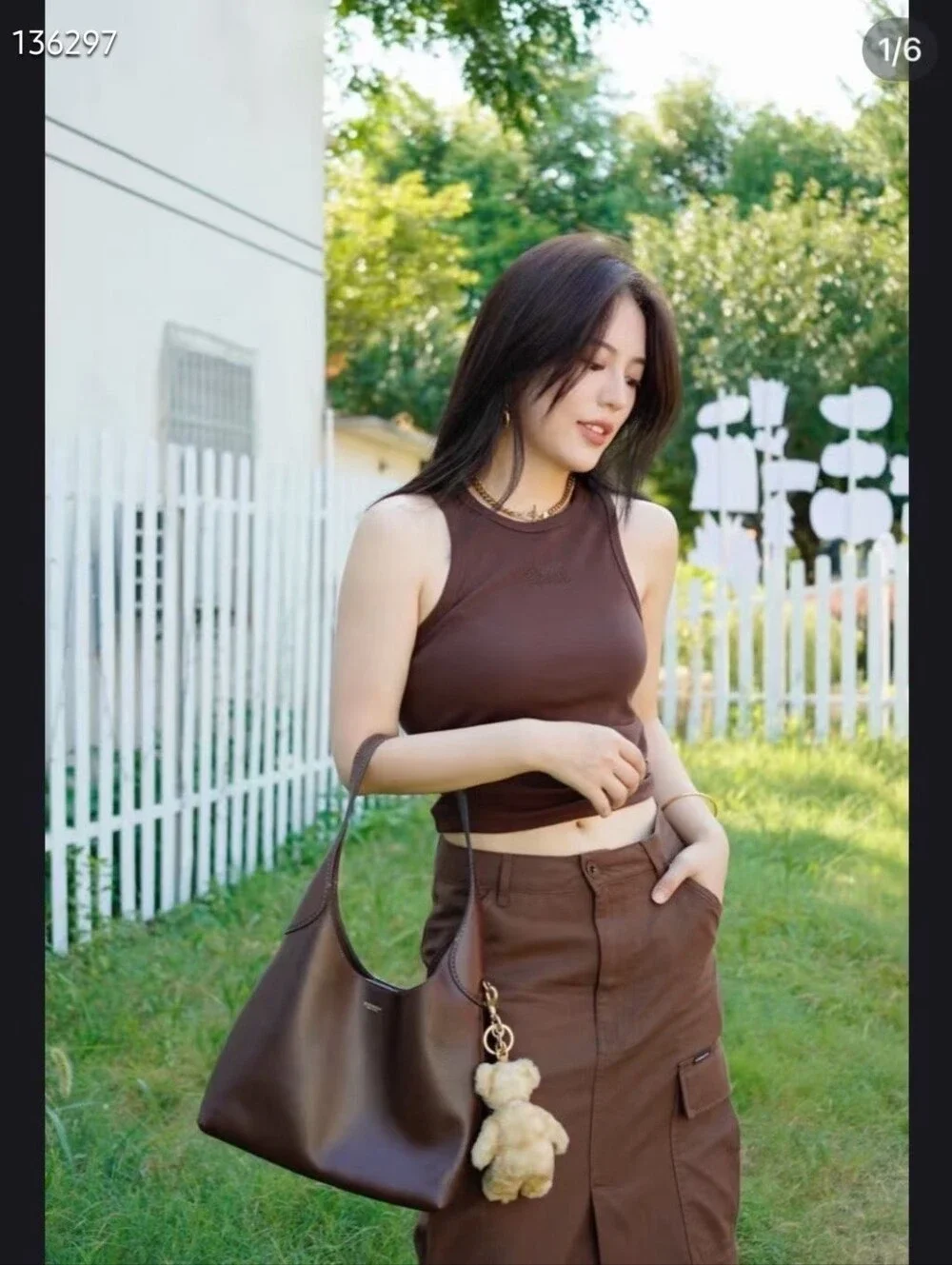 Coach Brooklyn 28 tote maple